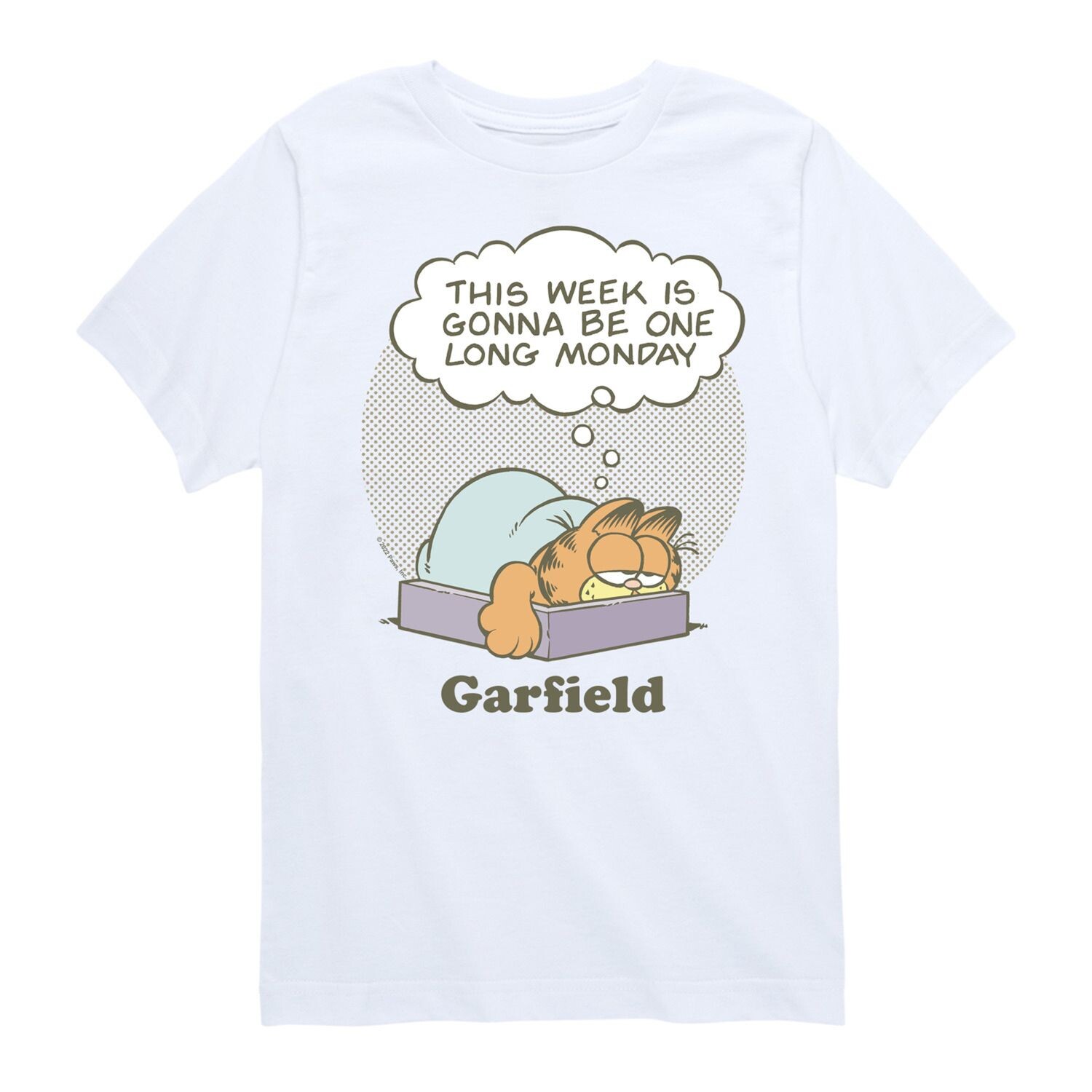 

Длинная футболка Monday с рисунком Garfield Week для мальчиков 8–20 лет Licensed Character