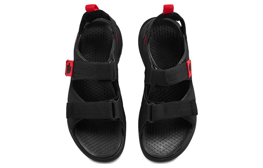 Сандалии (WMNS) THE NORTH FACE Hedgehog III Sandals 'Asphalt Grey with Retro Orange', черный — фото 3