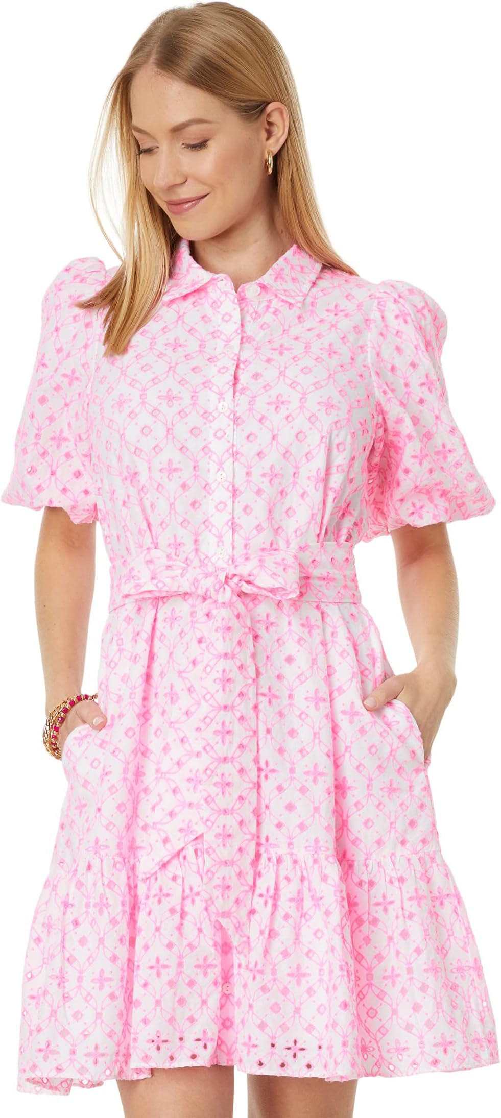 

Платье Cartley Elbow Sleeve Eyelet Lilly Pulitzer, цвет Resort White Resort White Flutter Eyelet