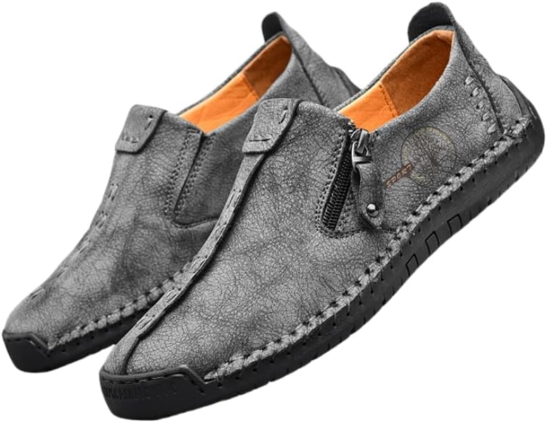 

Мужские легкие, дышащие, модные повседневные кроссовки HoaloX в стиле ретро с прошитым верхом для активного отдыха, серый