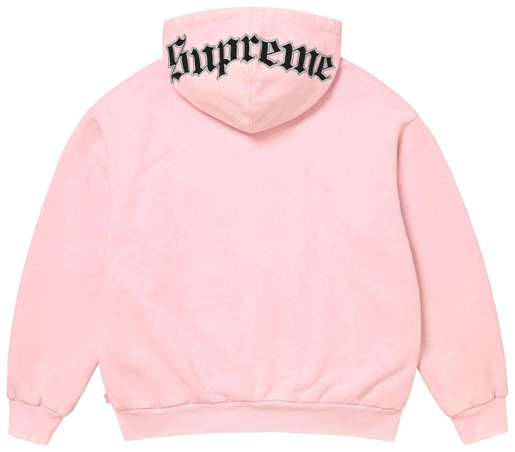 Толстовка Supreme x Chicago White Sox на молнии с капюшоном, светло-розовая — фото 2