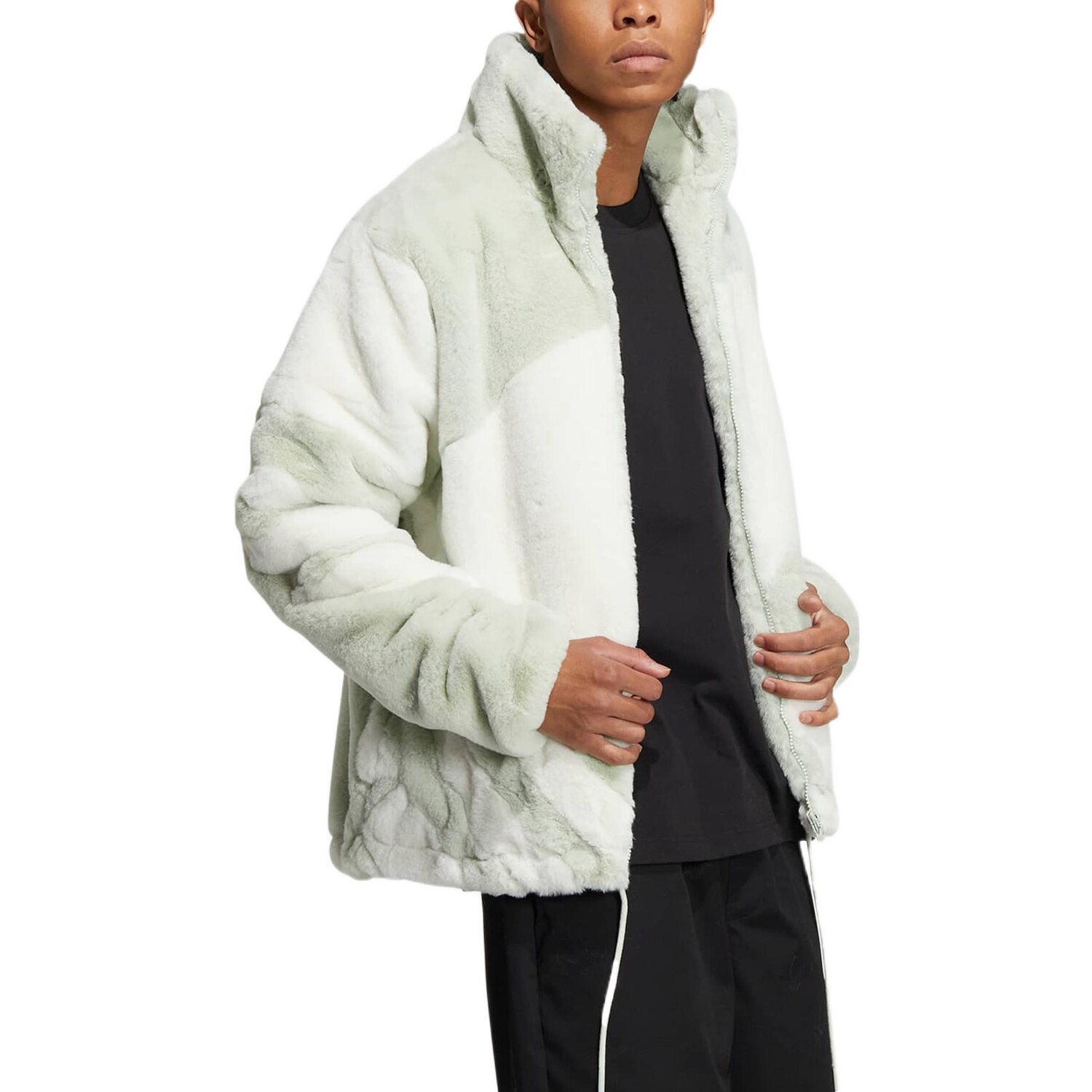 Куртка Adidas Originals Fur Track, зеленый — фото 2