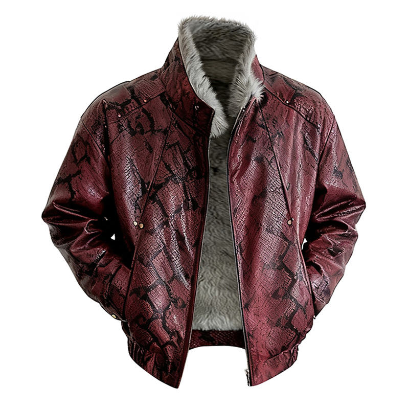 

Пуховик Unisex Stand Collar Thickened ZIAREL, red