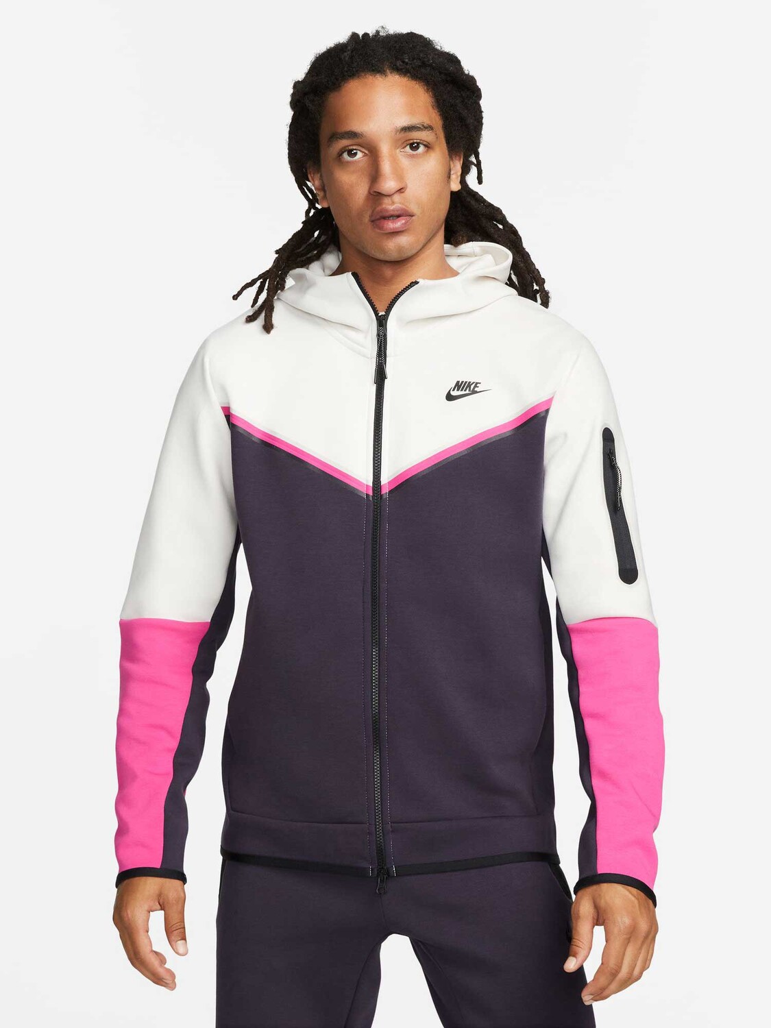 

Толстовка Nike M NSW TCH FLC HOODIE FZ WR, серый