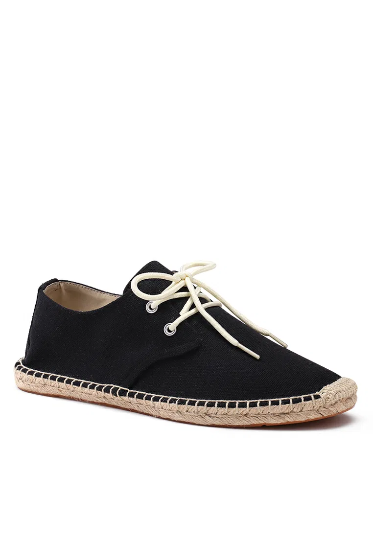 Мужские эспадрильи на шнуровке QZ-S55 Twenty Eight Shoes, черный — фото 2