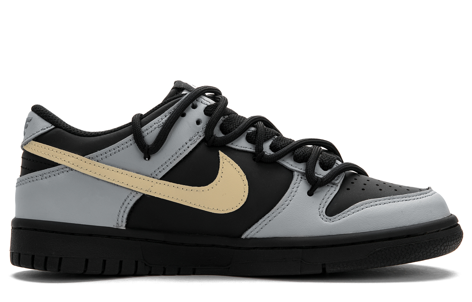 Nike Dunk High Tone 5.0 Low top Skateboard Shoes Unisex черный серый — фото 3