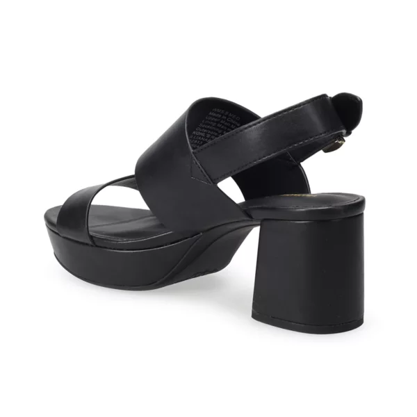 Женские сандалии на платформе с двумя ремешками Sonoma Goods For Life, черный — фото 3