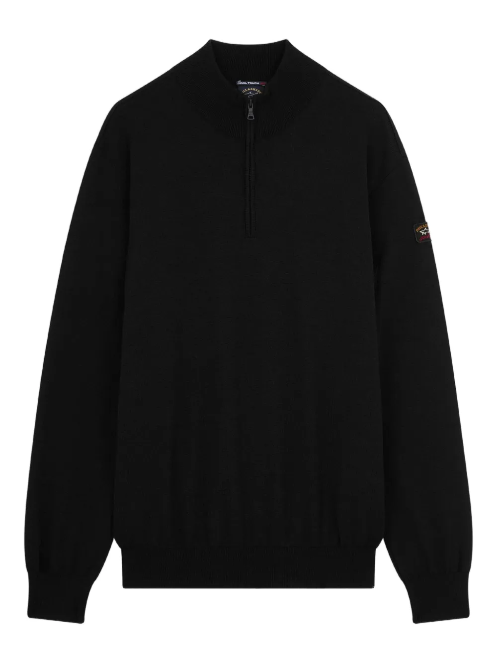 

Свитер с воротником на молнии Paul & Shark, черный