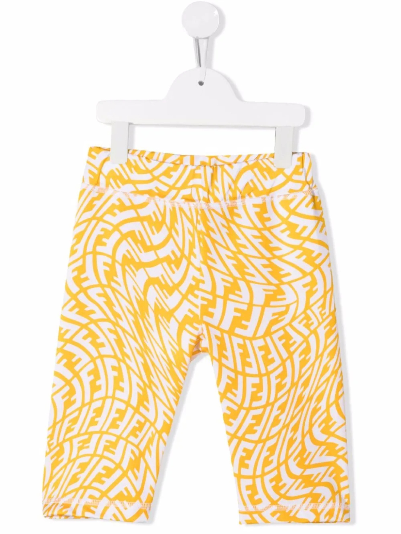 

Шорты с принтом FF Vertigo Fendi Kids, белый
