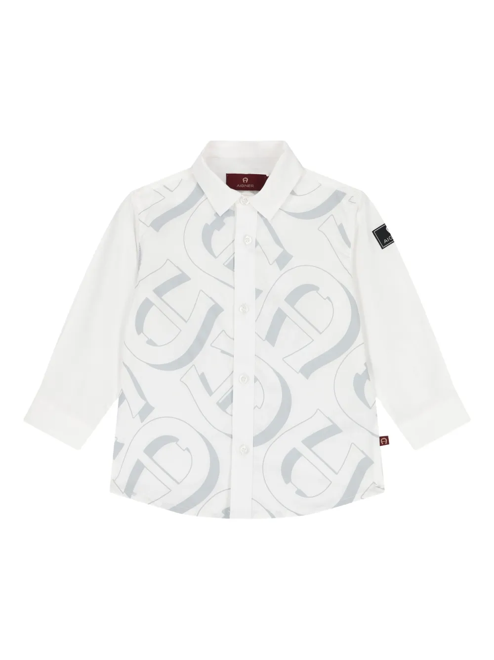 

Рубашка с длинными рукавами и логотипом Aigner Kids, белый
