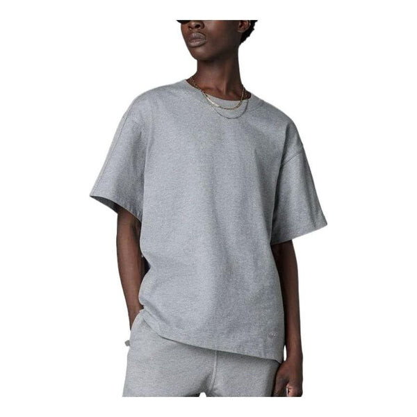 Футболка adidas originals Blue Version Essentials T-shirt 'Grey', цвет core heather — фото 2