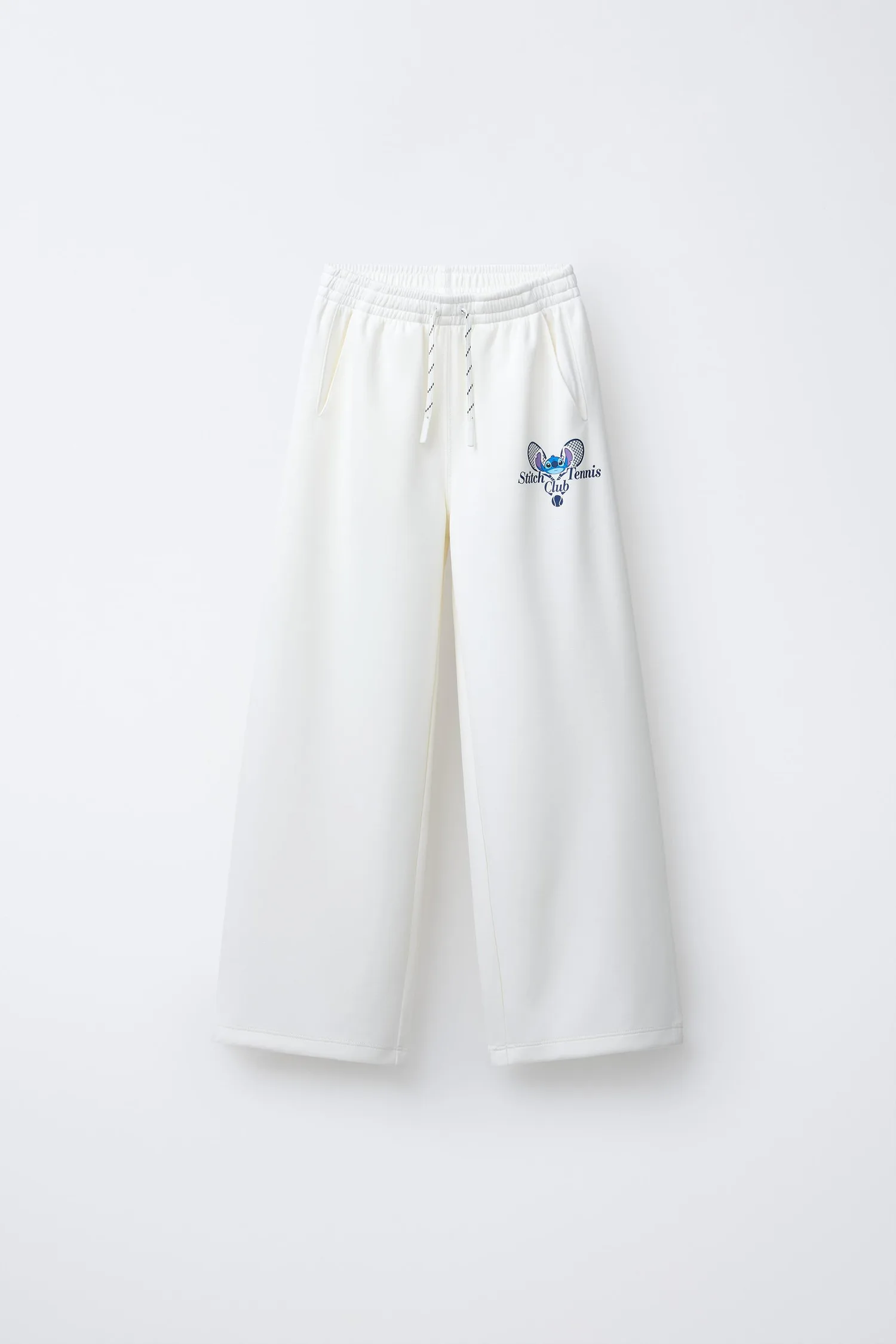 Широкие брюки с модалом изображение лило и стич disney Zara, экрю