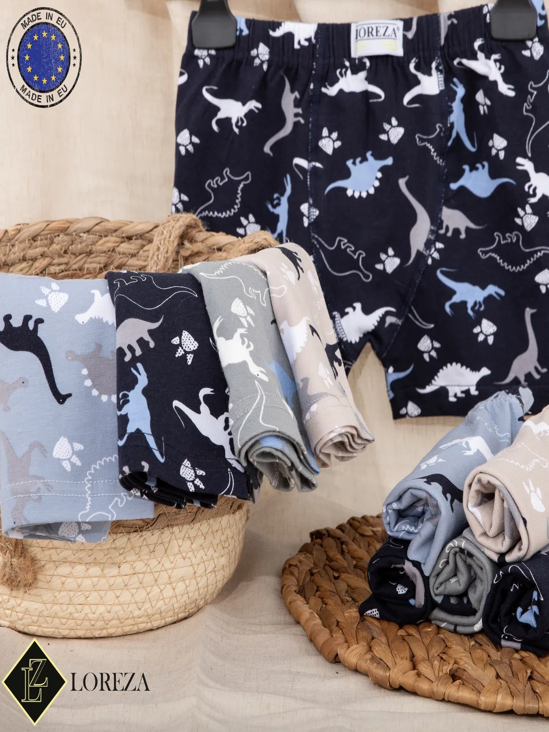 Трусы Loreza Jungen Boxershorts Dino, мультиколор — фото 3