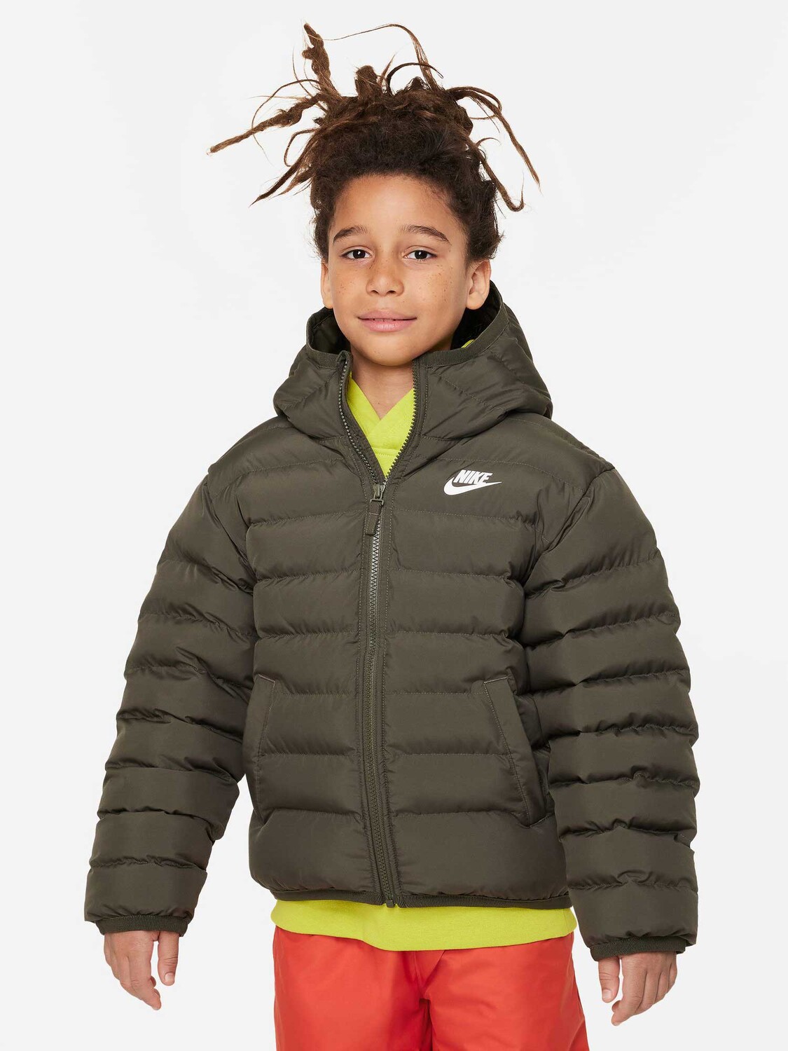 

Куртка Nike K NSW LOW SYNFL JKT ADP, зеленый