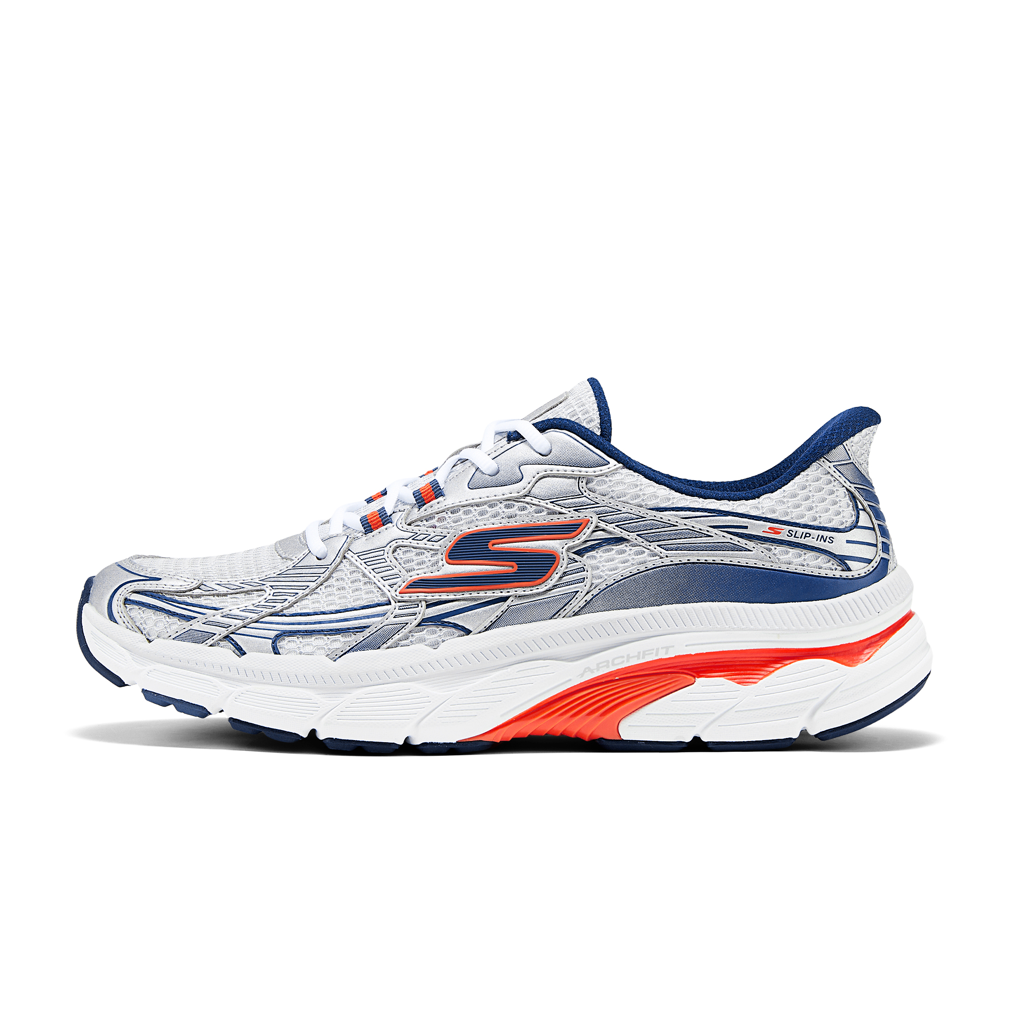 

Skechers Кроссовки мужские MEN'S GO Low Top, цвет белый, синий