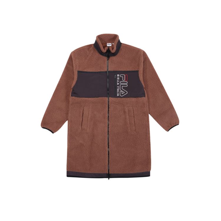 

Fila Бархатные жакеты унисекс, коричневые, с воротником-стойкой, средней жесткости