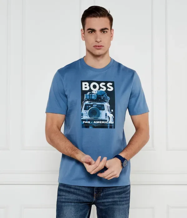 Футболка Te_mextour regular fit Boss Orange, синий