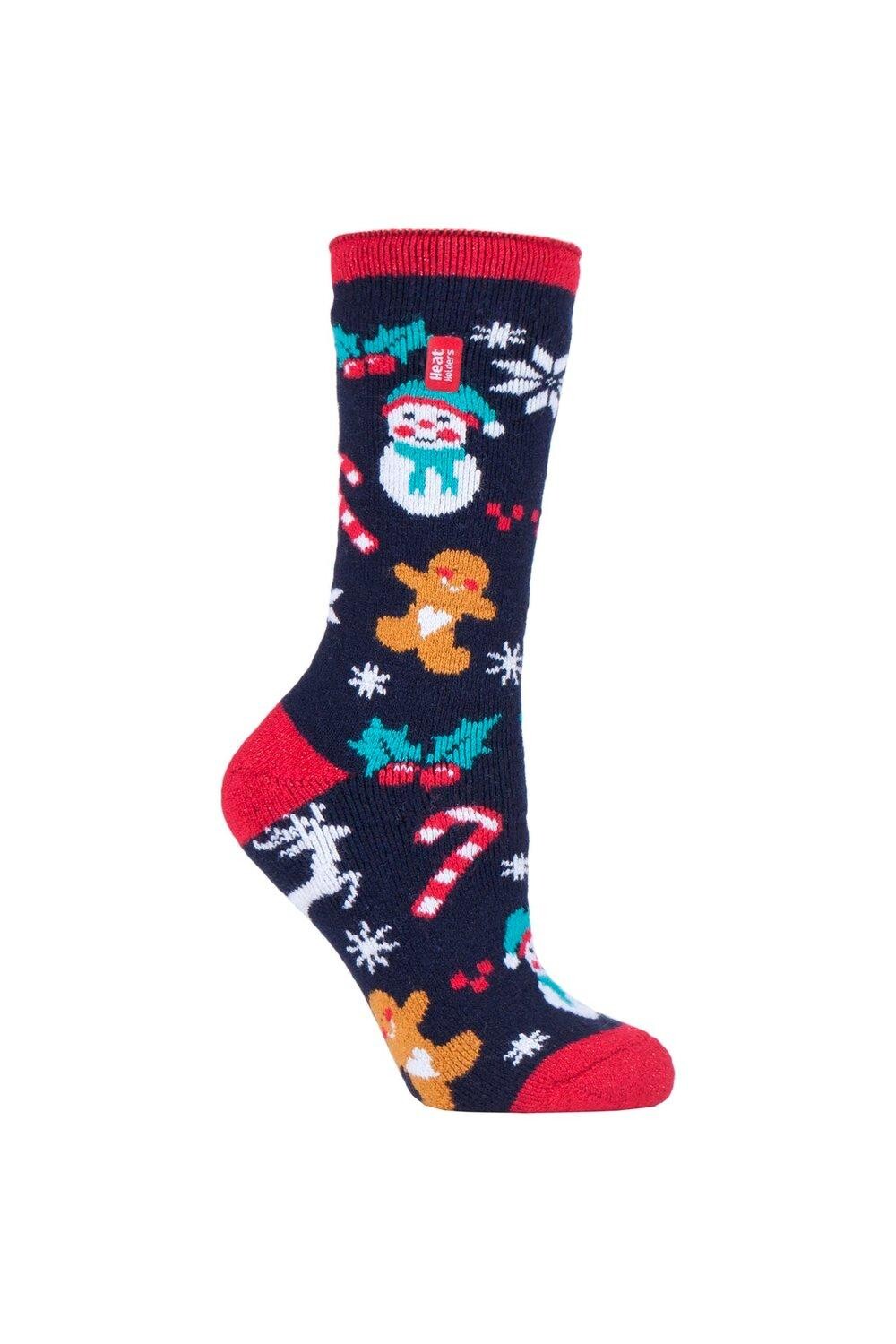 

1 пара легких рождественских носков SOCKSHOP Heat Holders, синий