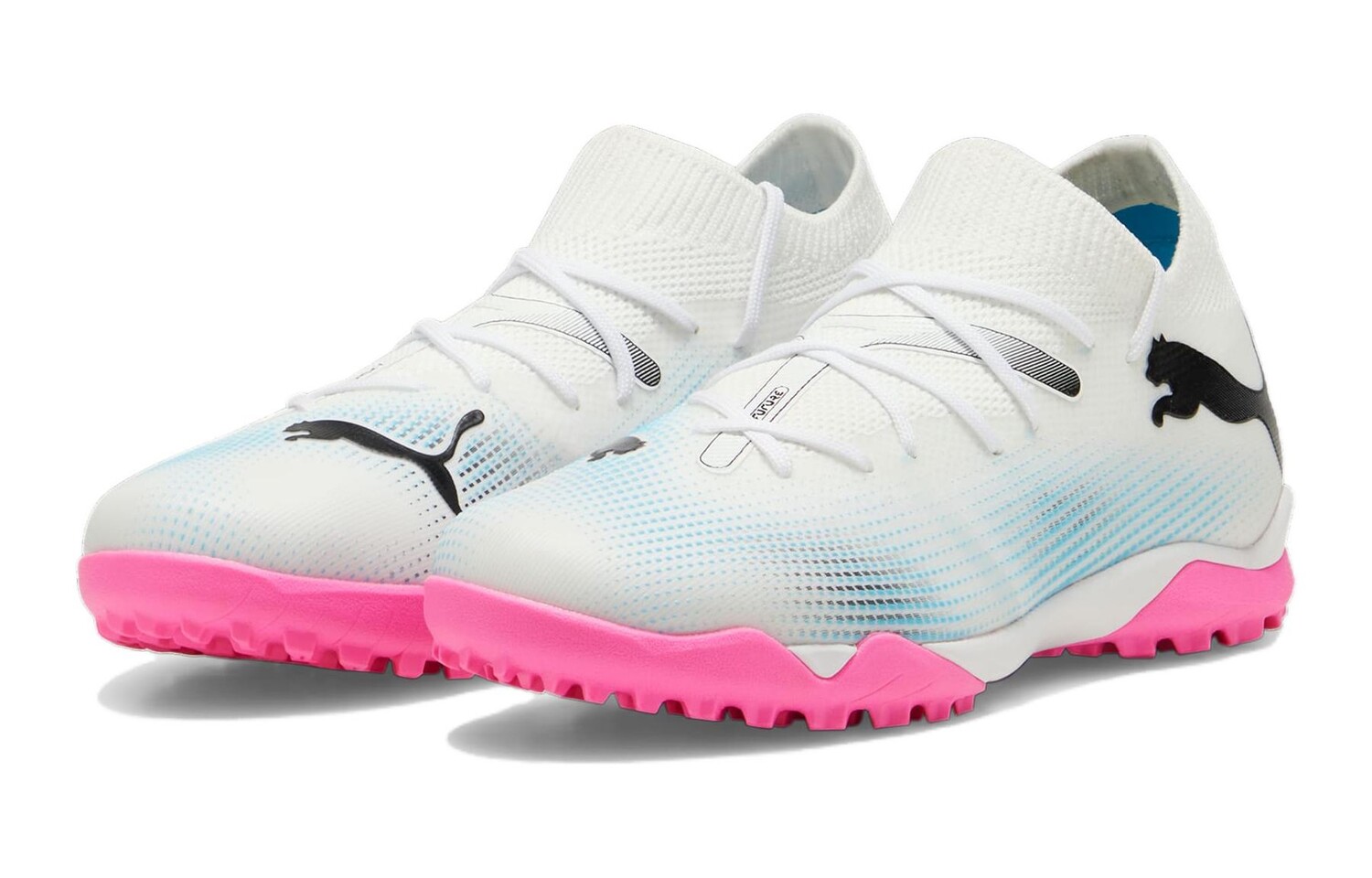 Детские футбольные бутсы Puma Future Series Kids, White/Pink — фото 3