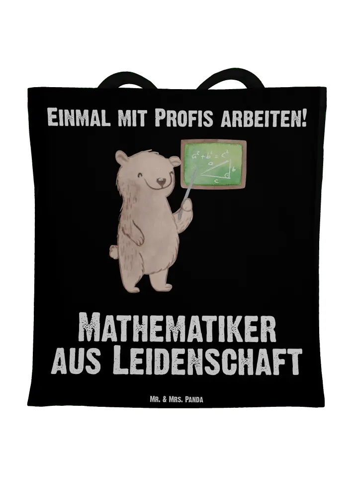 

Сумка для переноски Mr & Mrs Panda Mathematiker Leidenschaft, черный