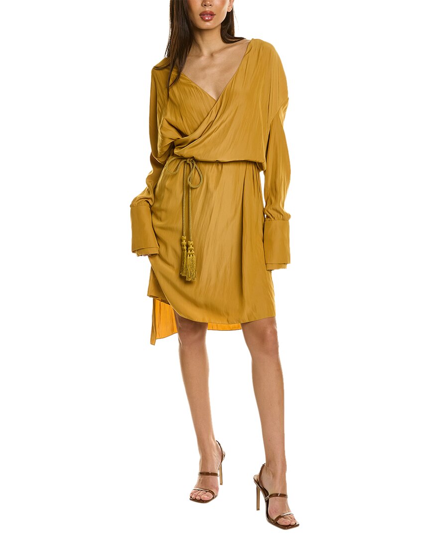 

Платье миди Twisted от LANVIN, желтый