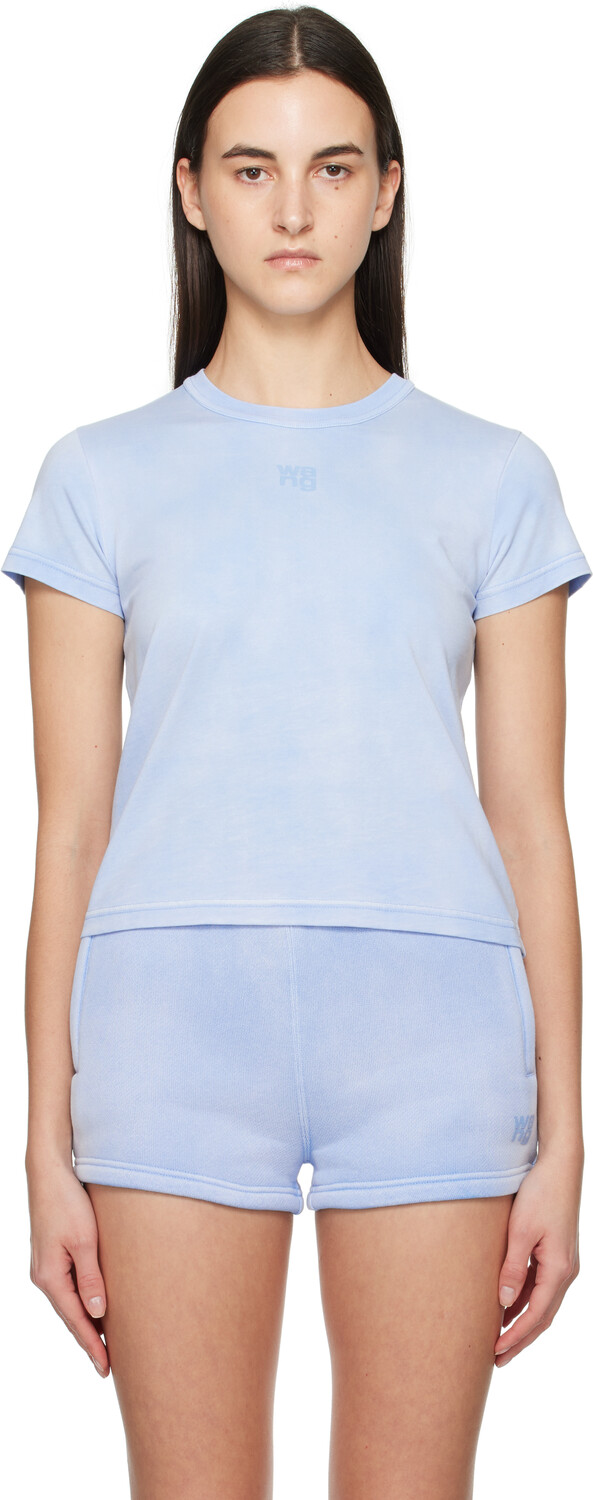 

Футболка с логотипом Blue Puff и потертостями alexanderwang.t