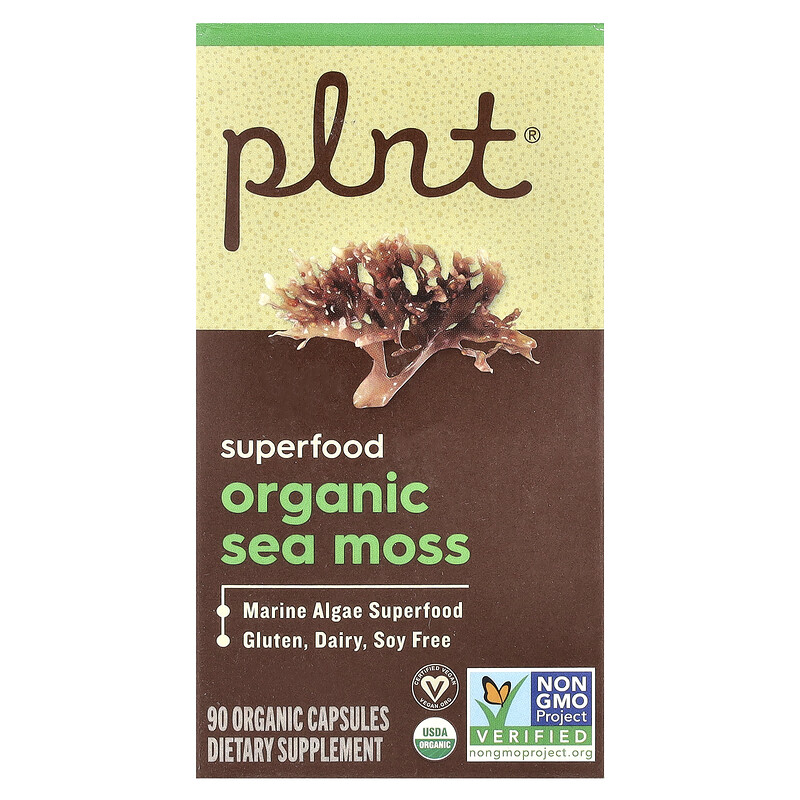 

Plnt, Органический морской мох, 90 органических капсул