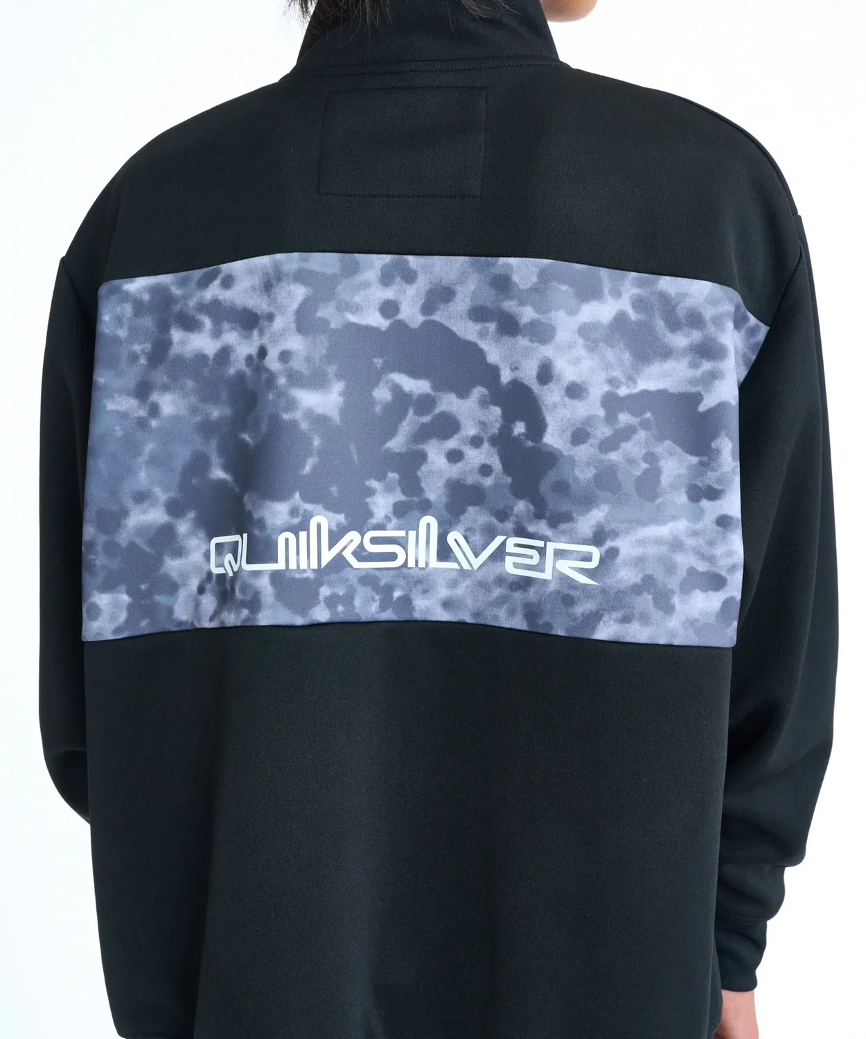 Куртка-трак QUIKSILVER Warm Up Zip 26SP Youth, полиэстер, чёрный — фото 4