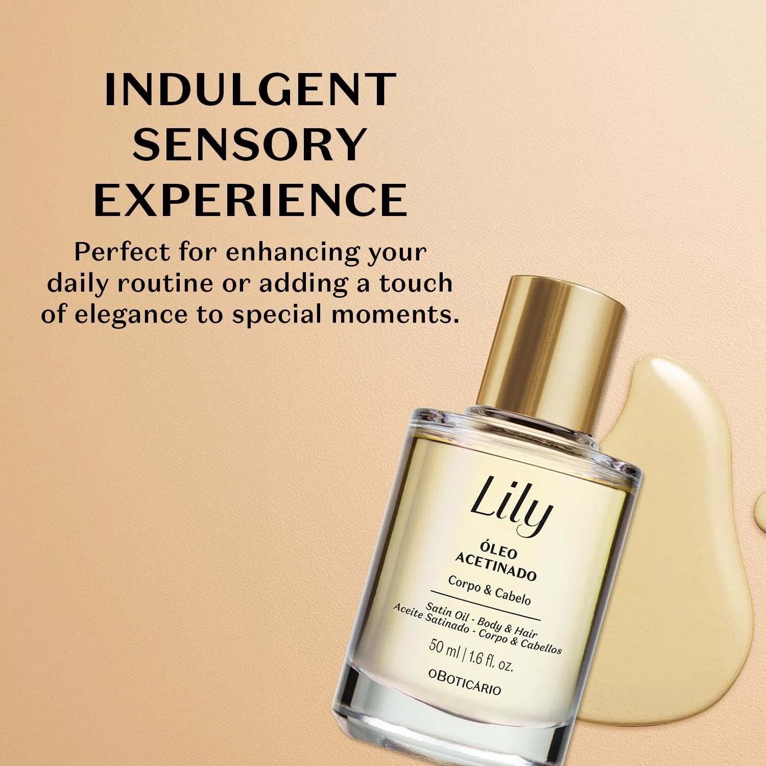 Масло для волос и тела Lily Satin Luxury Multi-Purpose Oil O Boticário — фото 3
