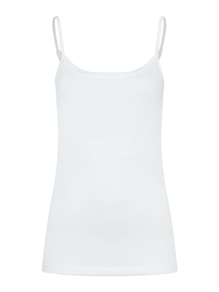 

More & More Облегающий базовый топ на тонких бретелях кремового цвета