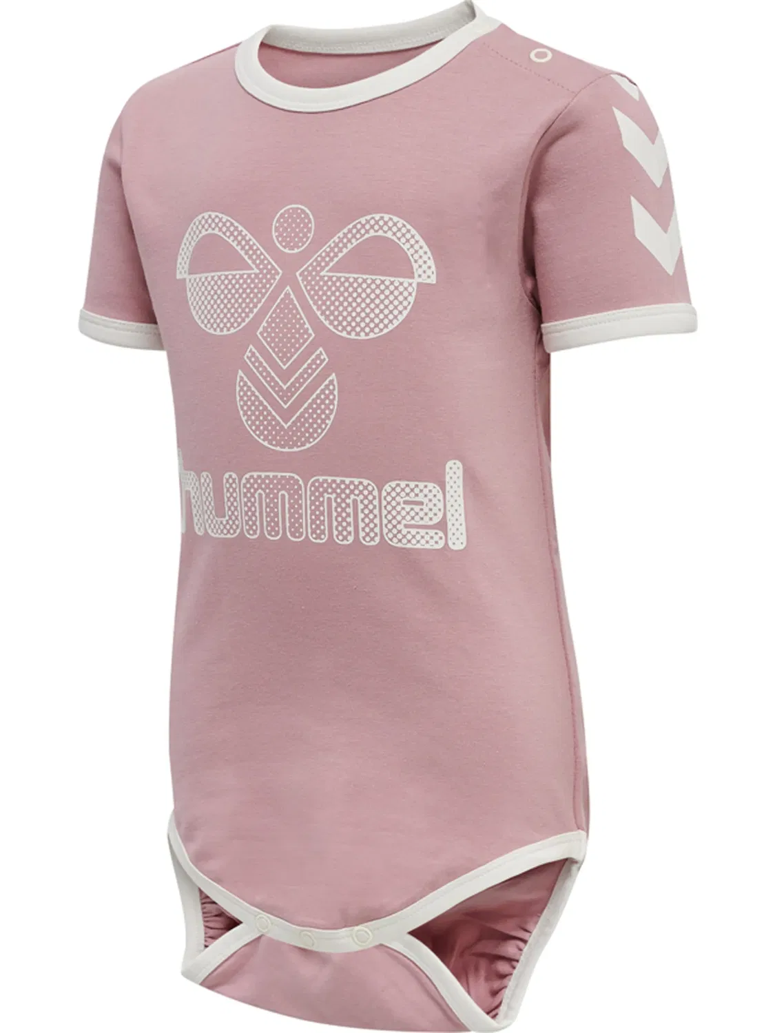 Боди детское из органического хлопка Hummel, сиреневый — фото 4