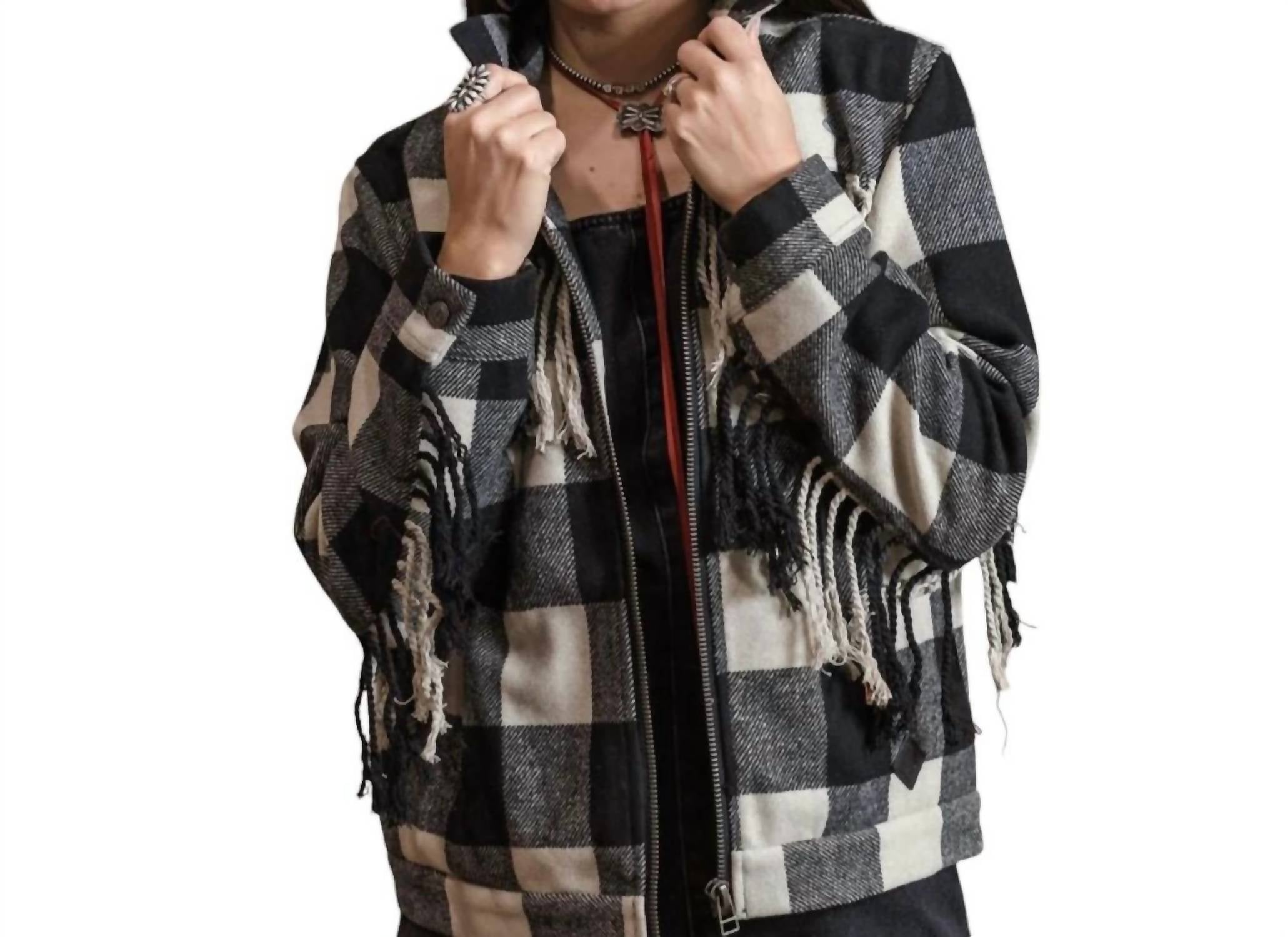 

Куртка на молнии Oaklie черного/кремового цвета STS Ranchwear