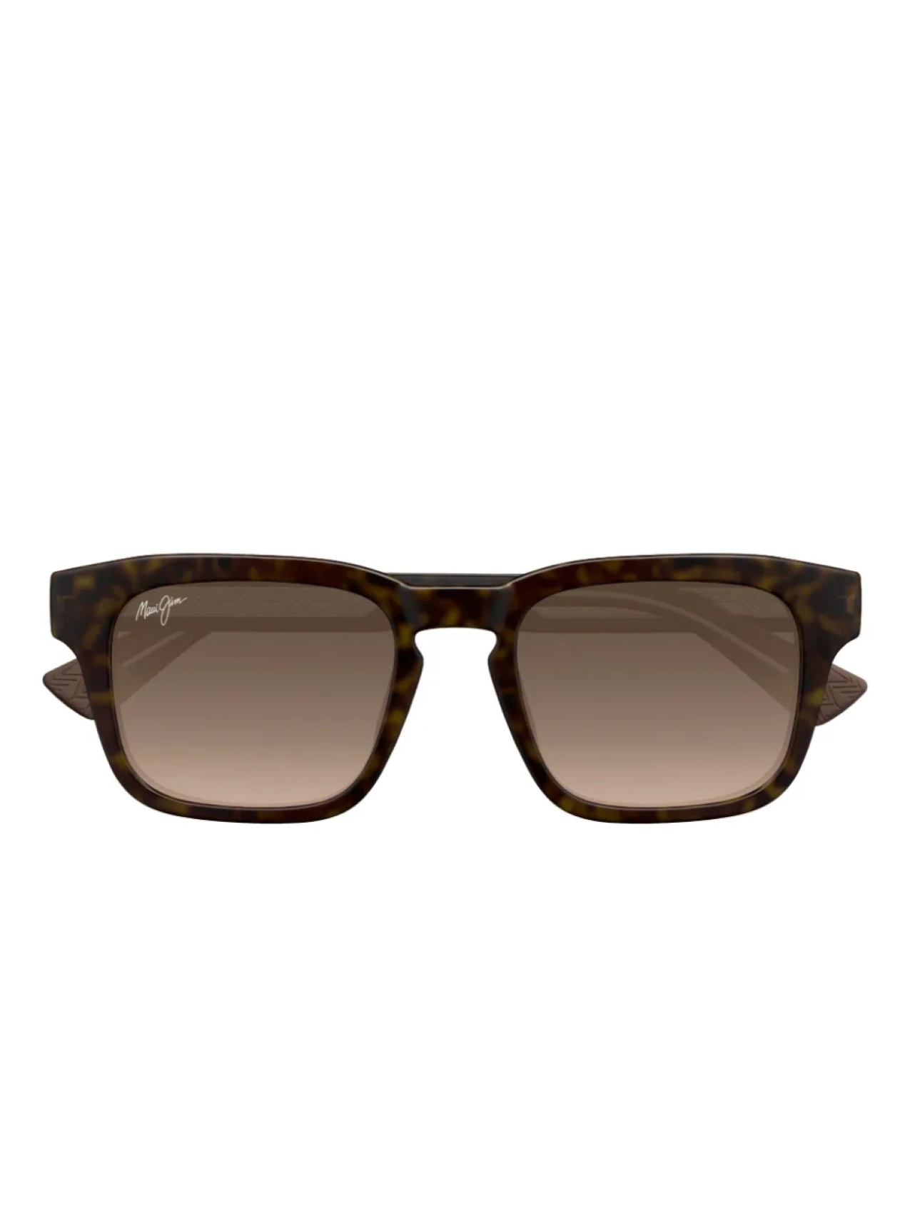 

Солнцезащитные очки Maui Jim Maluhia в квадратной черепаховой оправе, коричневый
