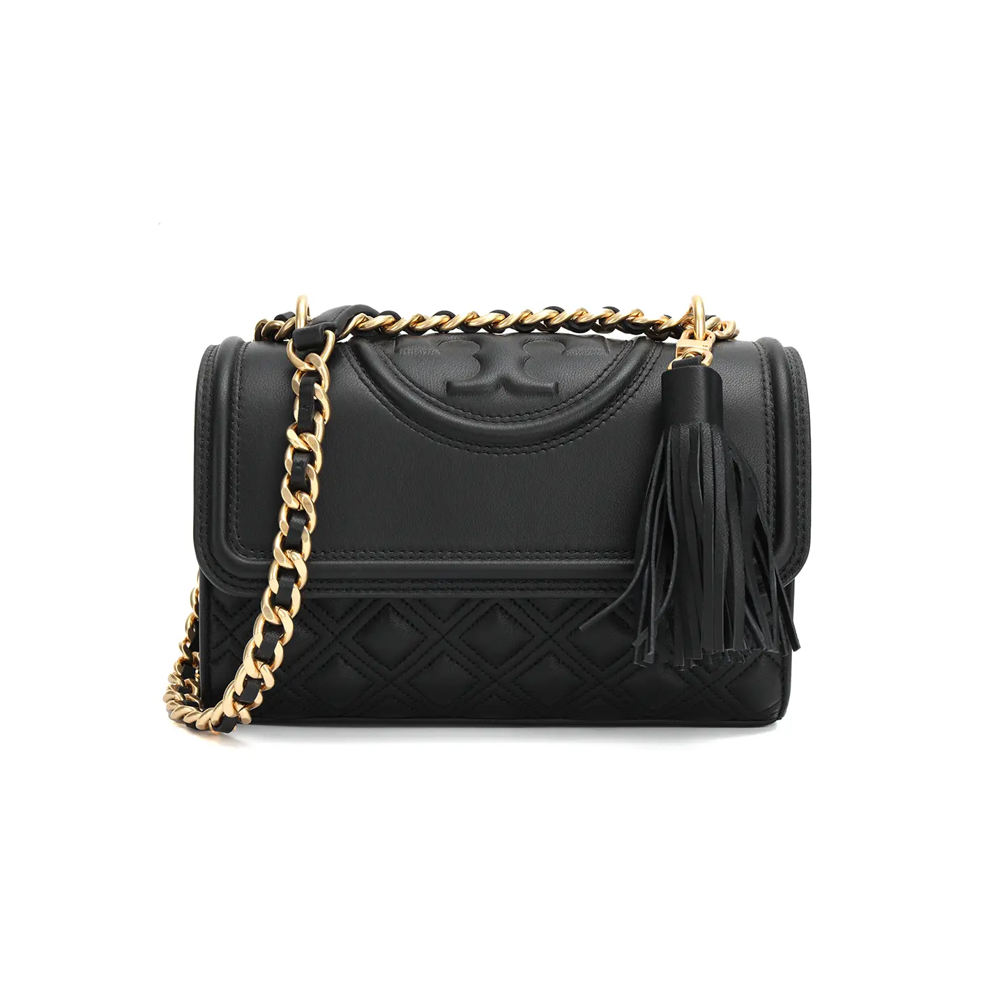 

TORY BURCH Маленькая трансформируемая сумка через плечо Флеминг черная