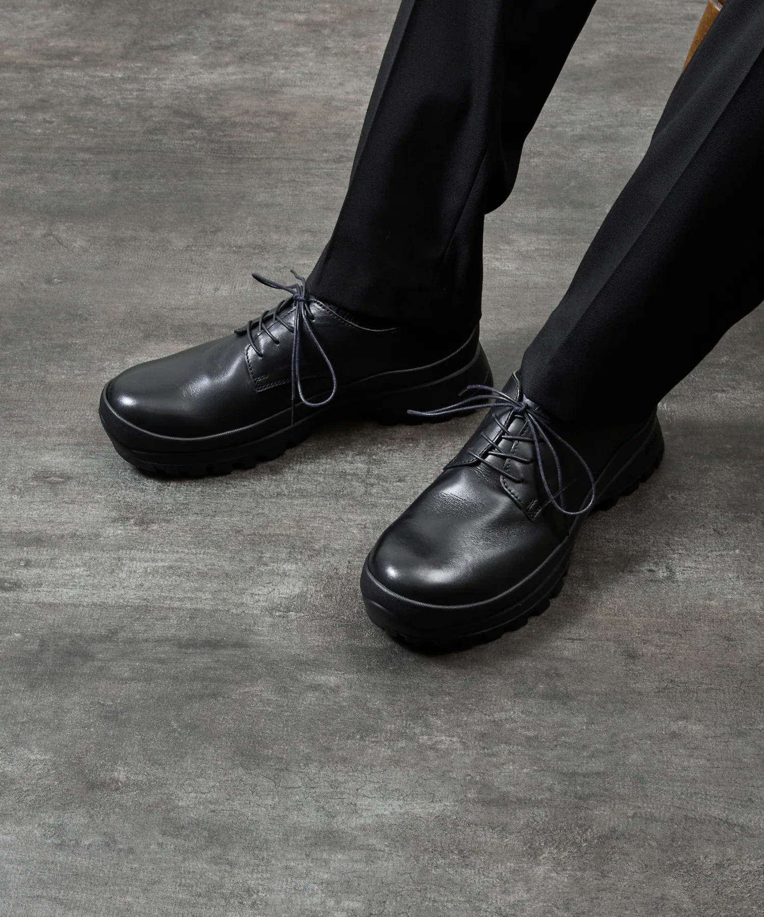 Мужские туфли PADRONE DERBY PLAIN TOE SHOES — фото 2