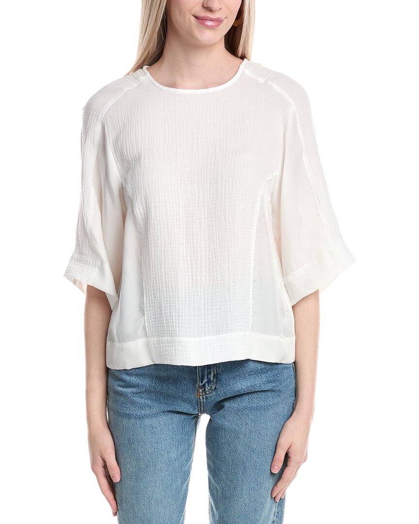 

Топ с приспущенными плечами от Johnny Was, коричневый