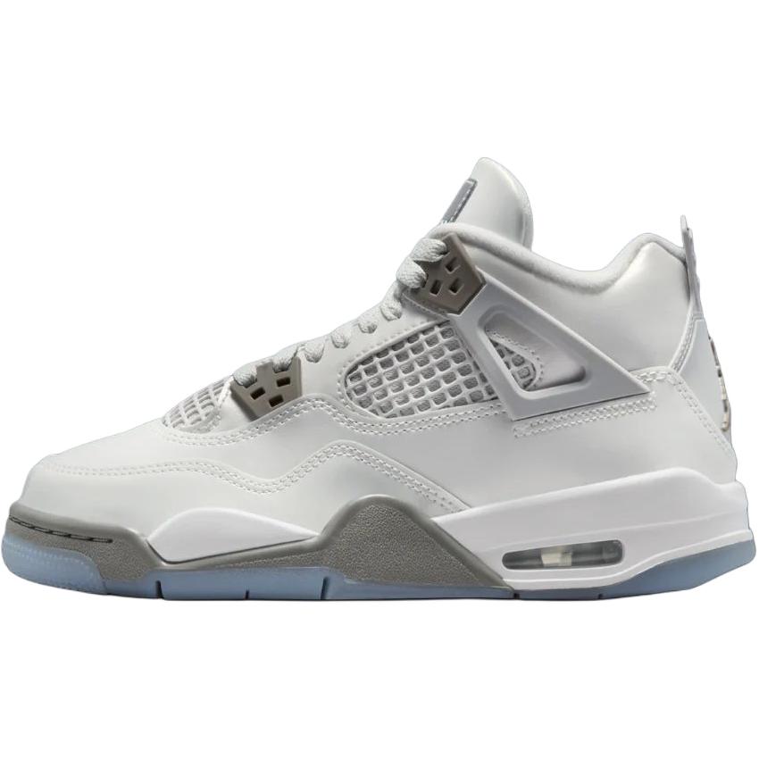 

Jordan Air 4 нескользящие устойчивые к истиранию мид-топ детские баскетбольные кроссовки gray blue для подростков