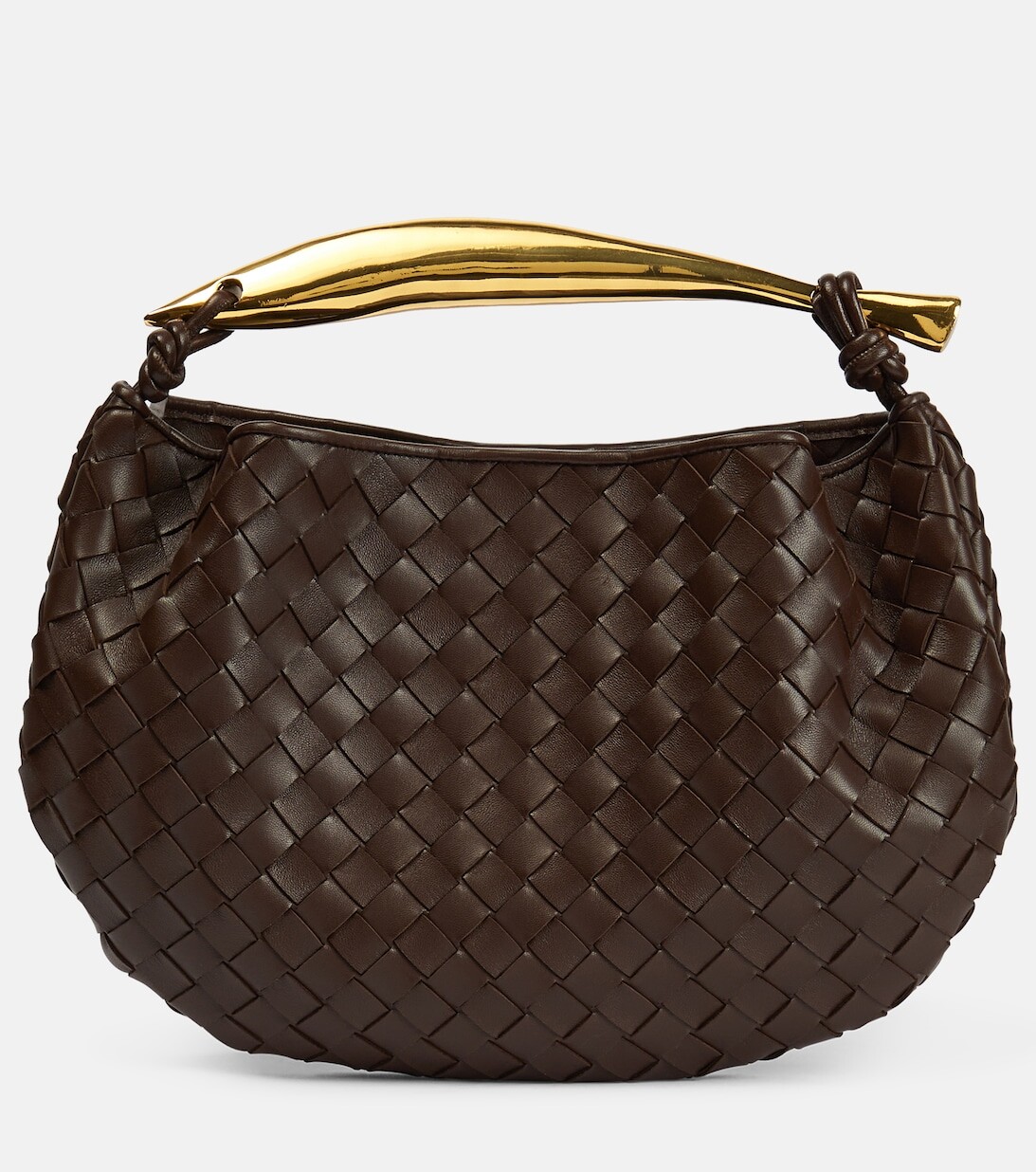 

Сумка-тоут из кожи сардины Bottega Veneta, коричневый