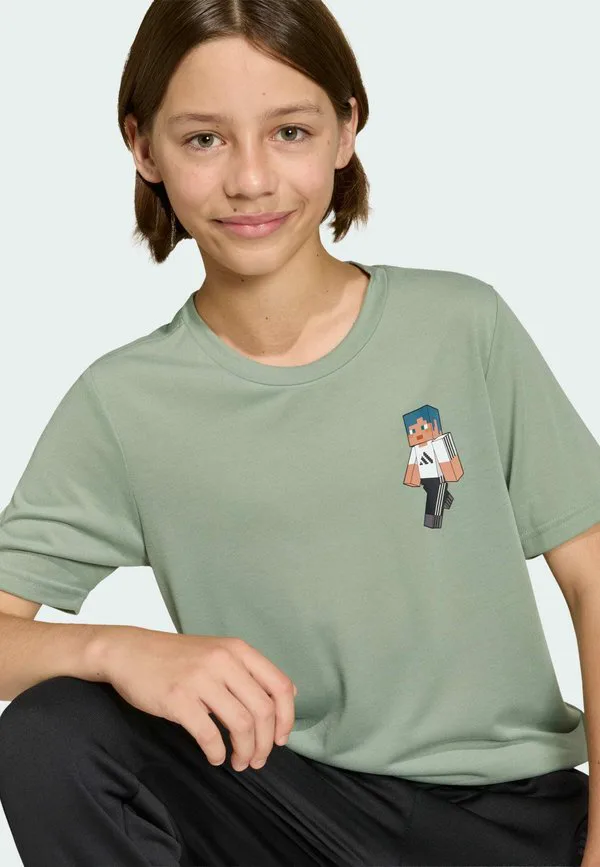 Футболка с принтом Adidas Sportswear, Silver Green — фото 4