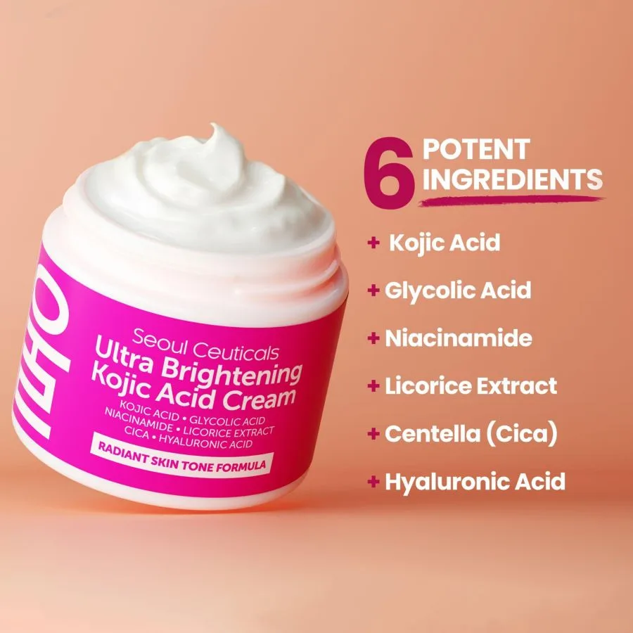 Крем для лица Seoul Ceuticals — Корейский Ultra Brightening с койевой кислотой. Корейская косметика — фото 2