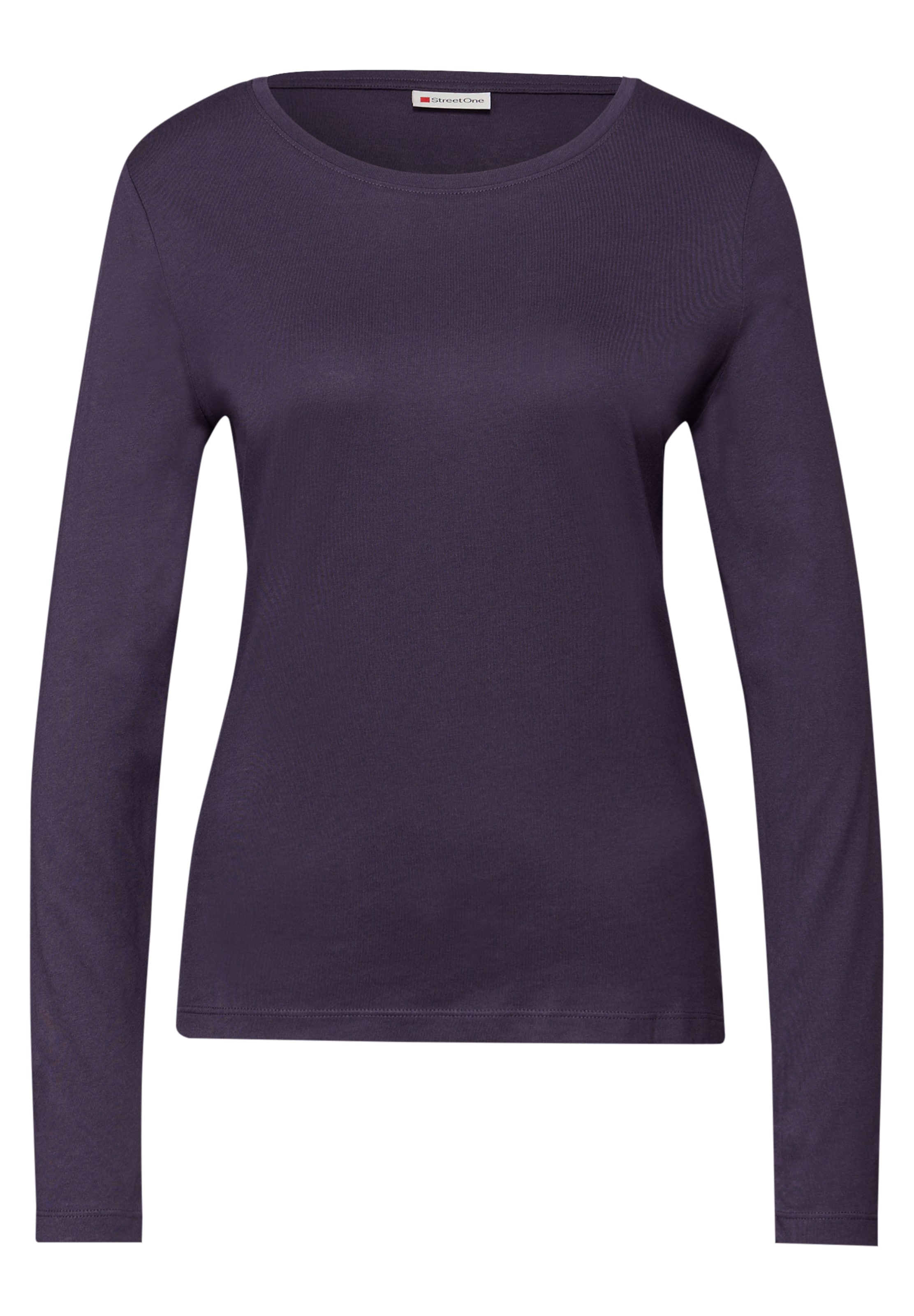 

STREET ONE Лонгслив в темно-фиолетовом цвете