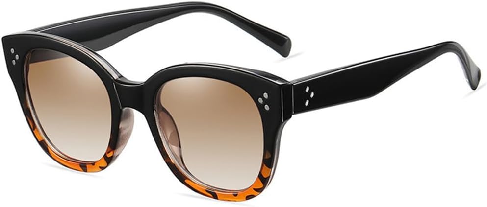 

Солнцезащитные очки UV400 с заклепками и леопардовым принтом, градиентные, для женщин и мужчин, для бега и занятий спортом на открытом воздухе UYPTK, C2blackleopard-brown