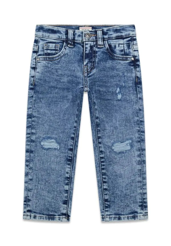 Джинсы zerrissene прямого кроя Guess, Blau