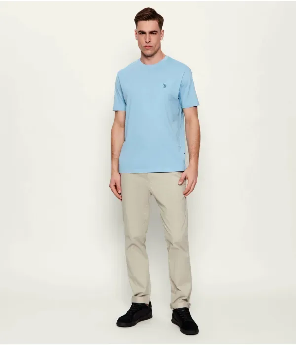 Футболка regular fit Us Polo Assn, небесно-голубой — фото 2
