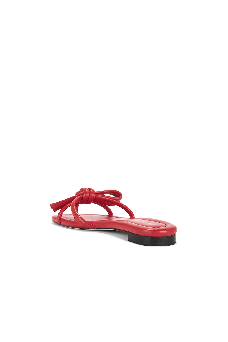 Босоножки на плоской подошве с бантом Hadley Loeffler Randall, red — фото 3