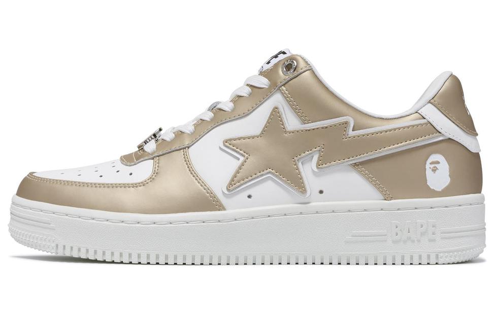 

Кроссовки BAPE A BATHING APE Bape Sta #4 Beige, золотой, Желтый, Кроссовки BAPE A BATHING APE Bape Sta #4 Beige, золотой