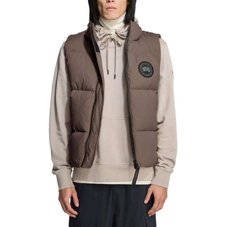 Легкие пуховые жилеты Lawrence Series для мужчин Canada Goose, серо-коричневый — фото 3