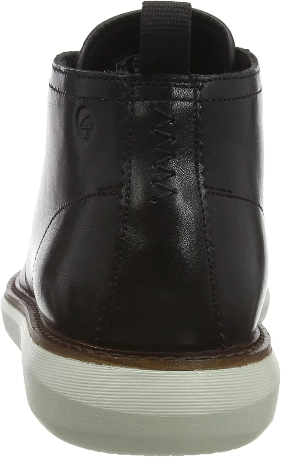 Мужские ботинки Clarks Brantin средней высоты, Black Leather — фото 3