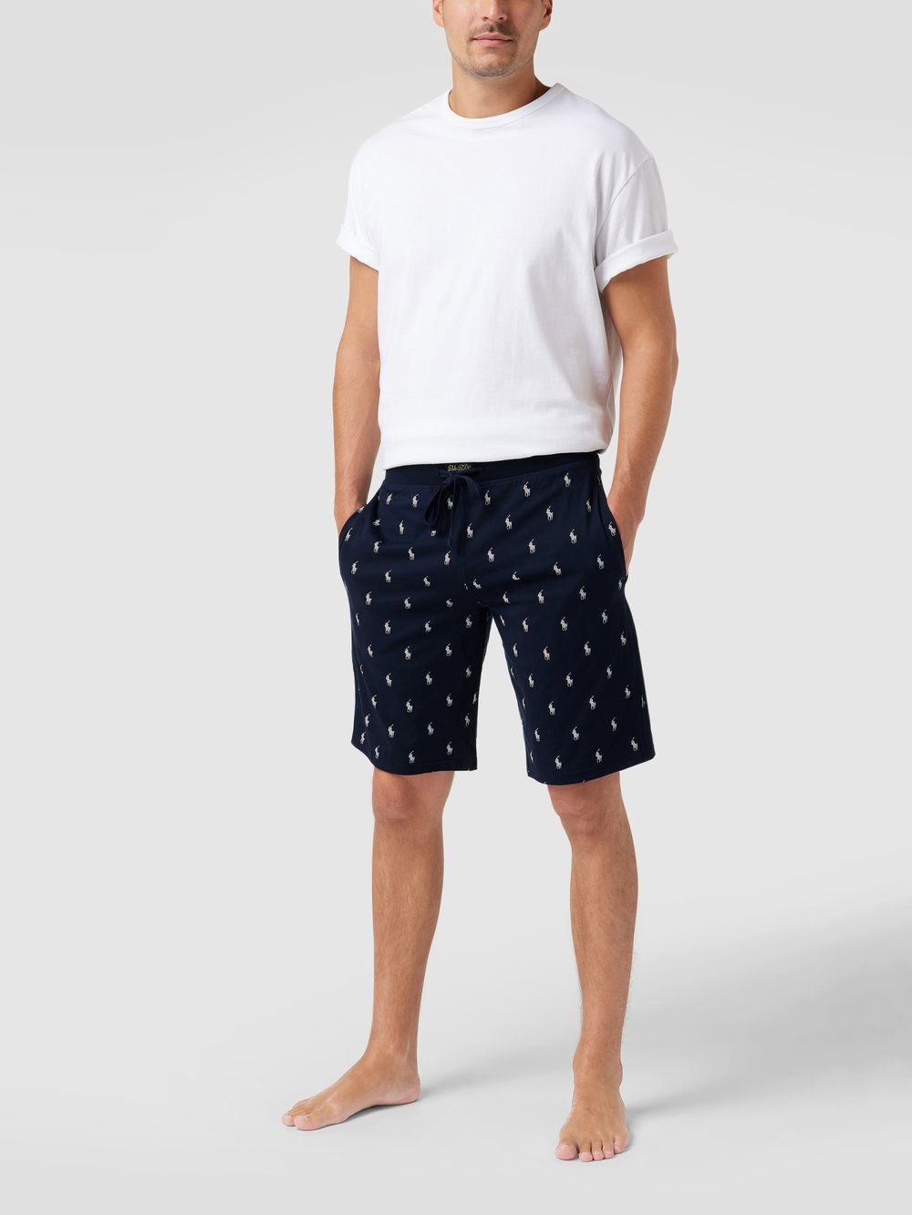 

Хлопковые спортивные шорты Polo Ralph Lauren Underwear, темно-синий