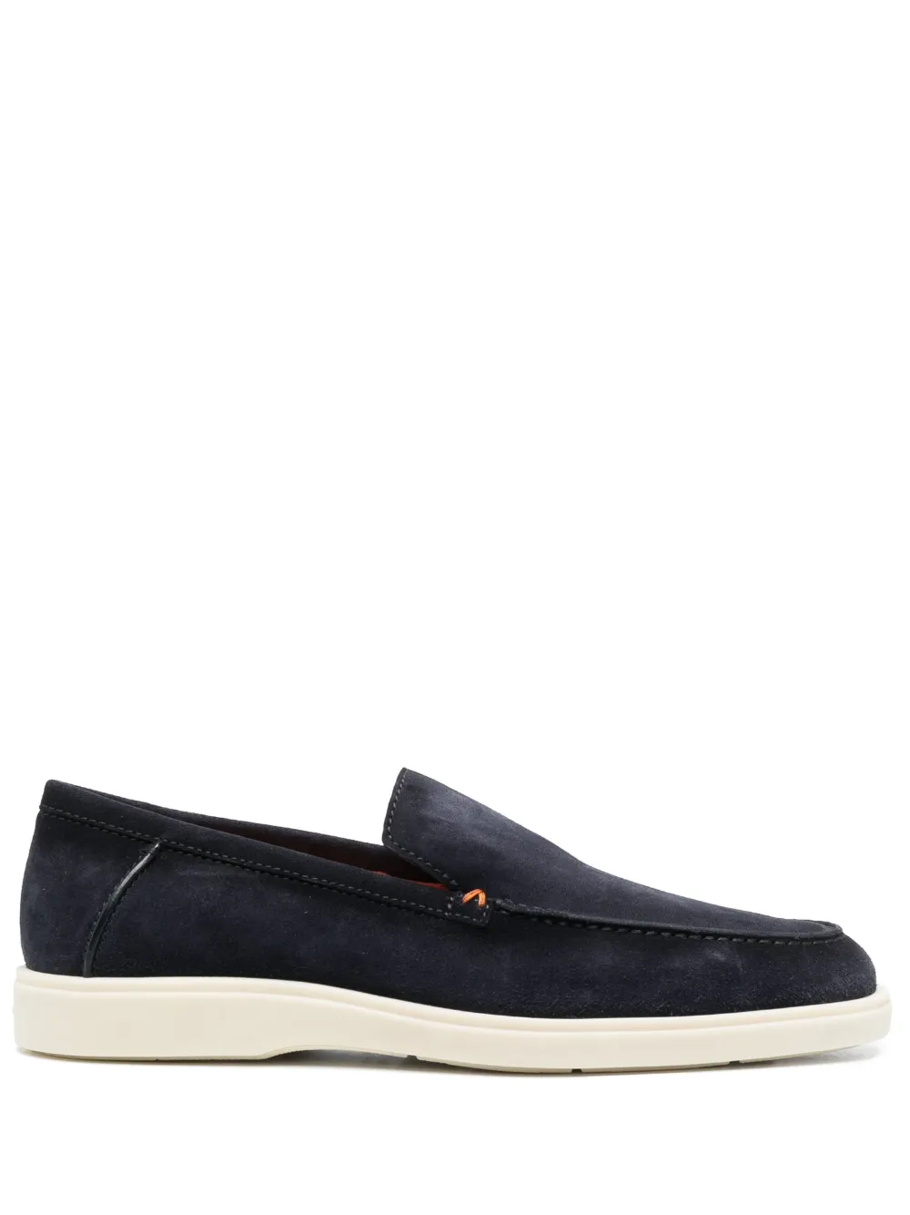

Лоферы с миндалевидным носком Santoni, синий